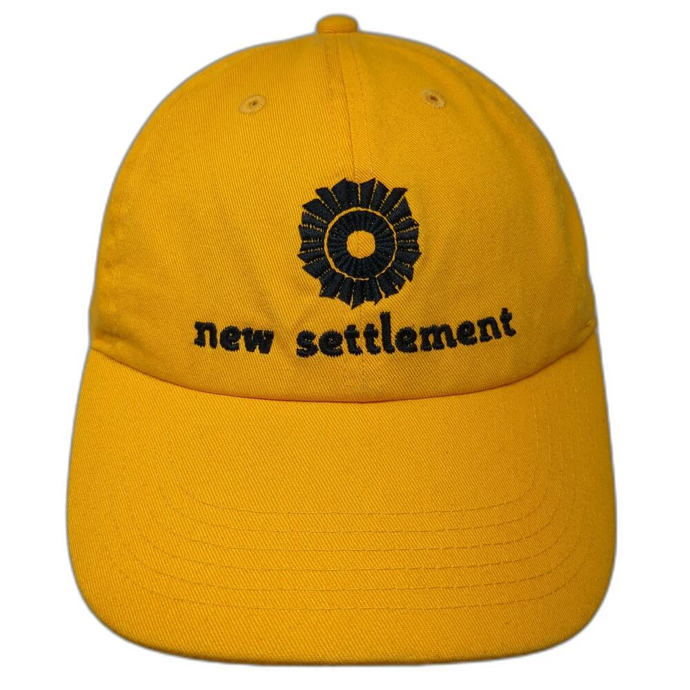 Newhattan Baseball Cap Yellow One Size Slideback New Settlement Embroidered Hat